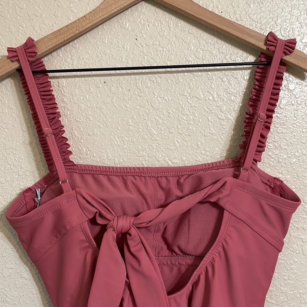 KONA Sol ruffle straps square neck swimsuit - Picture 4 of 10